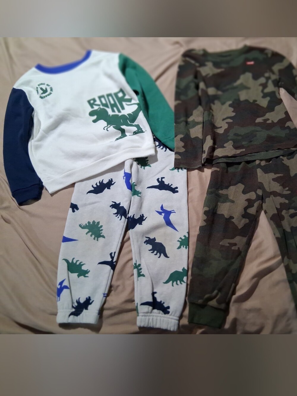 Garanimals Levi Boys Dino Camo Matching Outfit Bundle 2pc Set Casual 4T/5T